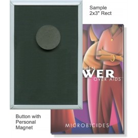 Custom Buttons - 2X3 Inch Rectangle, Personal Magnet with Logo  Custom Buttons - 2X3 Inch Rectangle, Personal Magnet with Logo