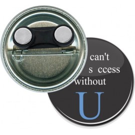 Custom Buttons - 1 3/4 Inch Pin-back Round with Bar Double Magnet with Logo