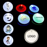 Custom Led Badge Luminous Brooch Christmas Luminous Toy with Logo