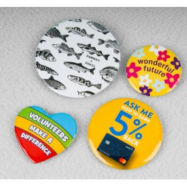 1'' Round Tinplate Badge Logo Printed