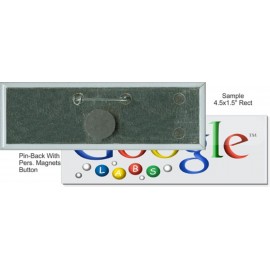 Promotional Custom Buttons - 4.5X1.5 Inch Rectangle, Pin-back/Personal Magnet  Promotional Custom Buttons - 4.5X1.5 Inch Rectangle, Pin-back/Personal Magnet