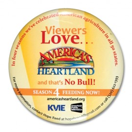 2" Round Custom Celluloid Button (Full-Color) with Logo