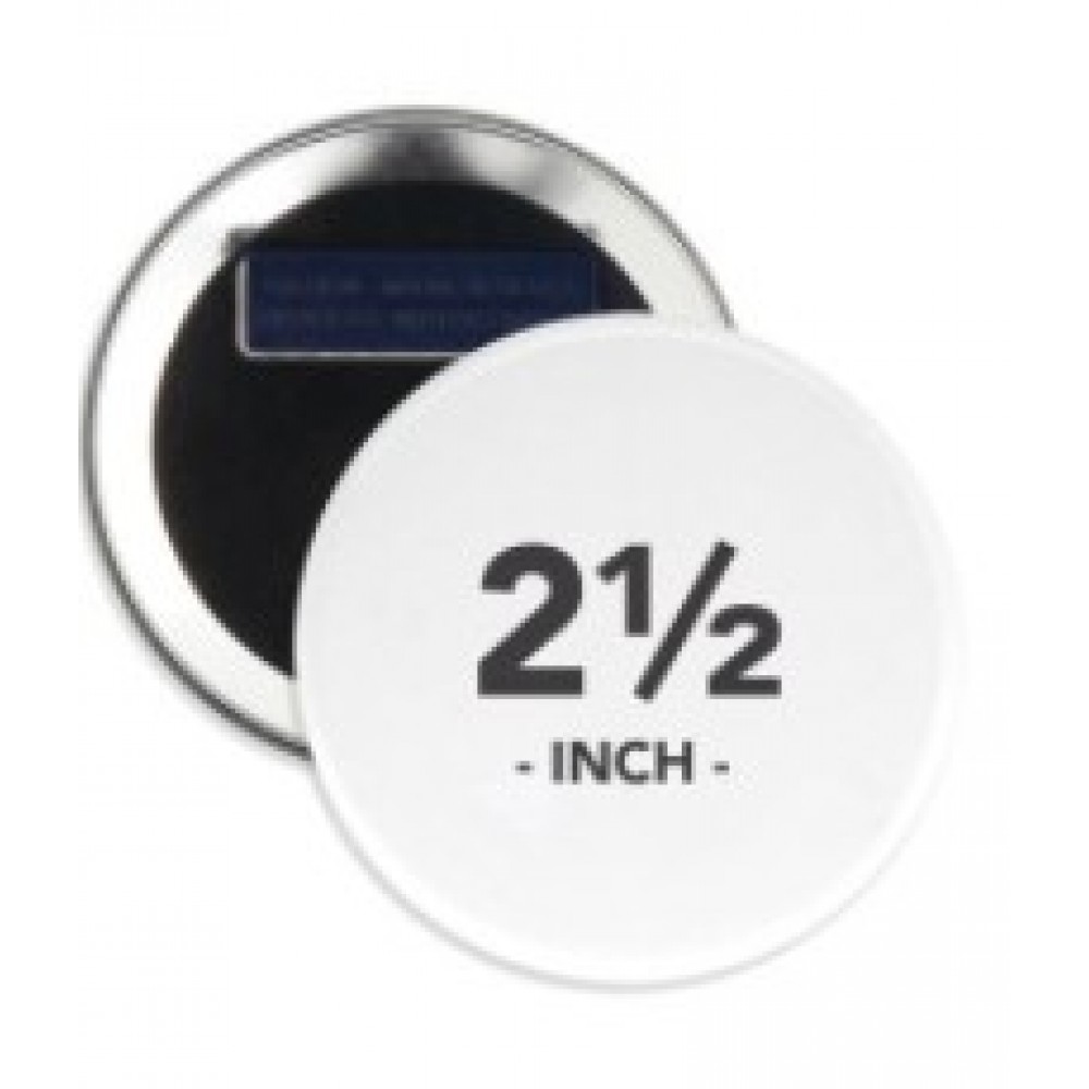 Customized 2.5 Inch Round Wearable Clothing Magnet Buttons