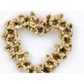 Custom Imprinted Small Floral/Heart Stock Casting Lapel Pin
