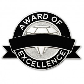 Award of Excellence Engravable Pin Branded