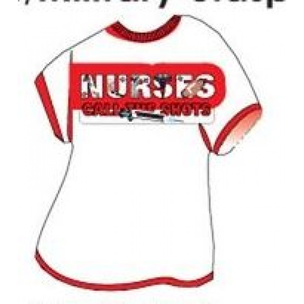 Nursing Slogan T-Shirt Lapel Pin Custom Imprinted Nursing Slogan T-Shirt Lapel Pin Custom Imprinted