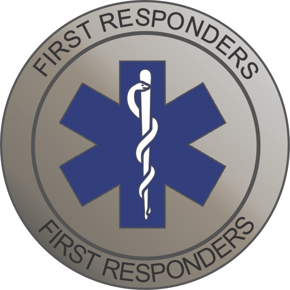 First Responders Lapel Pin Branded