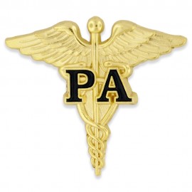 PA Caduceus Lapel Pin Custom Imprinted