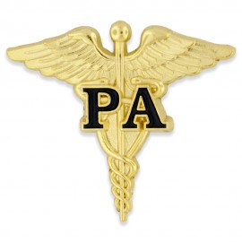 PA Caduceus Lapel Pin Branded