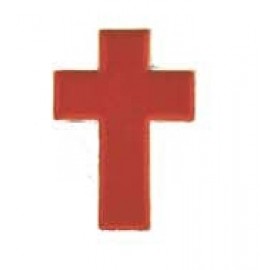 Custom Imprinted Red Cross Stock Pin