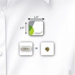 Branded Full Color 50 Mil Name Badge (1.5"X1.5") Square - No Personalization