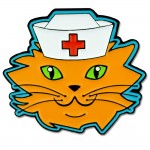 Cat Nurse Pin Branded