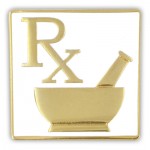 RX Pharmacy Pin Logo Printed