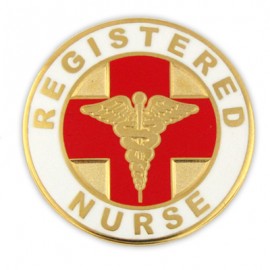 Registered Nurse Pin Logo Printed