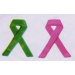 1" Awareness Ribbon Pin Logo Printed