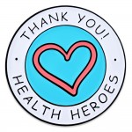 Health Heroes Lapel Pin Branded