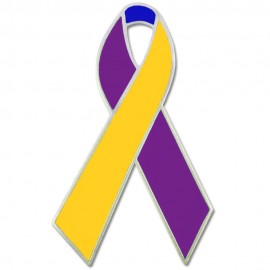 Bladder Cancer Ribbon Pin Custom Imprinted