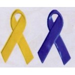 Logo Printed 1-1/8" Awareness Ribbon Pin