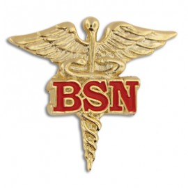 BSN Caduceus Lapel Pin Branded