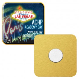 Custom Imprinted Vibraprint Square Magnetic Lapel Pins (1")