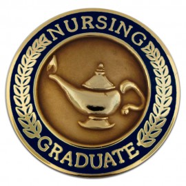 Nursing Graduate Pin - Navy Logo Printed