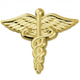 Caduceus Pin - Gold Branded