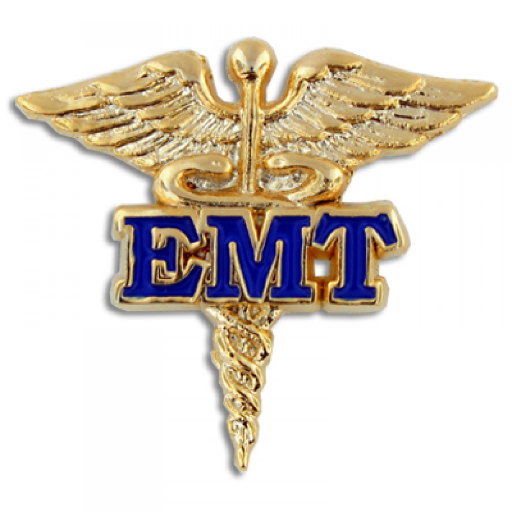 Branded EMT Caduceus Lapel Pin