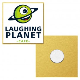 Branded Vibraprint Square Magnetic Lapel Pins (1-1/4")  Branded Vibraprint Square Magnetic Lapel Pins (1-1/4")