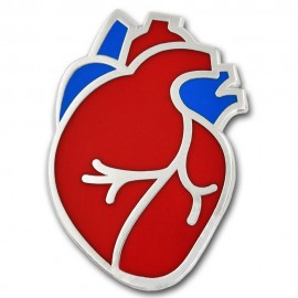 Human Heart Lapel Pin Logo Printed