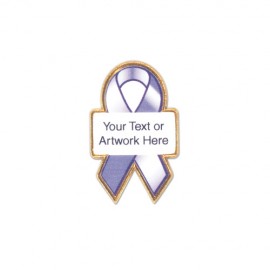 Custom Imprinted Rectangular Ribbon Printed Stock Lapel Pin  Custom Imprinted Rectangular Ribbon Printed Stock Lapel Pin