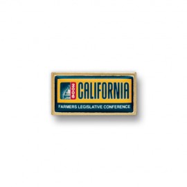 Rectangle Printed Stock Lapel Pin (1"x1/2") Logo Printed