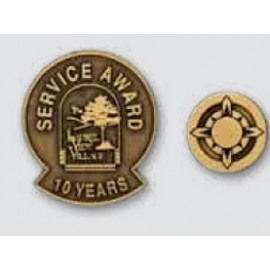 Personalized Maltese Cross Antique Finish Die Struck Lapel Pin (1"x1")