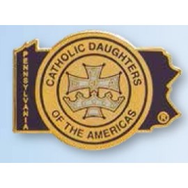 Custom 1 1/4" Brass Enhanced Cloisonne Lapel Pin  Custom 1 1/4" Brass Enhanced Cloisonne Lapel Pin