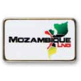 Personalized Rectangle Printed Stock Lapel Pin (1 1/4"x7/8")