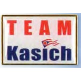 Personalized Square Corners Rectangle Printed Stock Lapel Pin (2 1/4"x5/8")  Personalized Square Corners Rectangle Printed Stock Lapel Pin (2 1/4"x5/8")