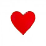 Emoji heart pin with Logo