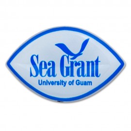 Contour Pins Custom Shape 1" to 1.25" with Logo