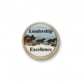 Personalized Circle Printed Stock Lapel Pin (5/8")  Personalized Circle Printed Stock Lapel Pin (5/8")