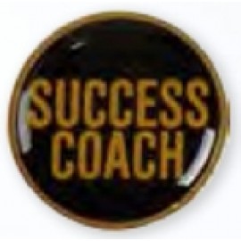 Circle Printed Stock Lapel Pin (1 1/2") Personalized