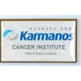 Customized Rectangle Printed Stock Lapel Pin (1 1/16"x1 13/16")