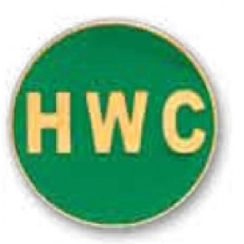 Circle Color Filled Die Struck Lapel Pin (11/16") Custom Imprinted