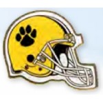 Football Helmet Printed Stock Lapel Pin Logo Printed