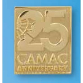 1 1/4" Sculptured Dimensional Die Struck Lapel Pin with Logo