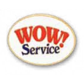 Oval Color Filled Die Struck Lapel Pin (1/2"x5/8") Logo Printed  Oval Color Filled Die Struck Lapel Pin (1/2"x5/8") Logo Printed