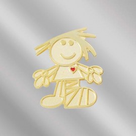 Die Struck Logo Pushpin - No Color (Up to 1") with Logo