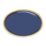 Oval Printed Stock Lapel Pin (1 7/16"x1/2") Personalized