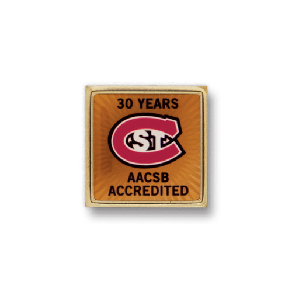 Personalized Square Printed Stock Lapel Pin (31/32")