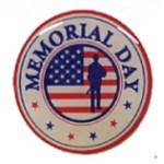 Memorial Day Stock Pin with Logo