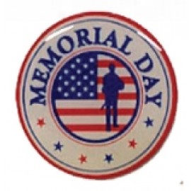 Memorial Day Stock Pin with Logo  Memorial Day Stock Pin with Logo