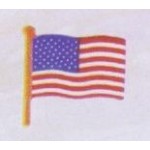 7/8" Awareness Flag Pin Logo Printed